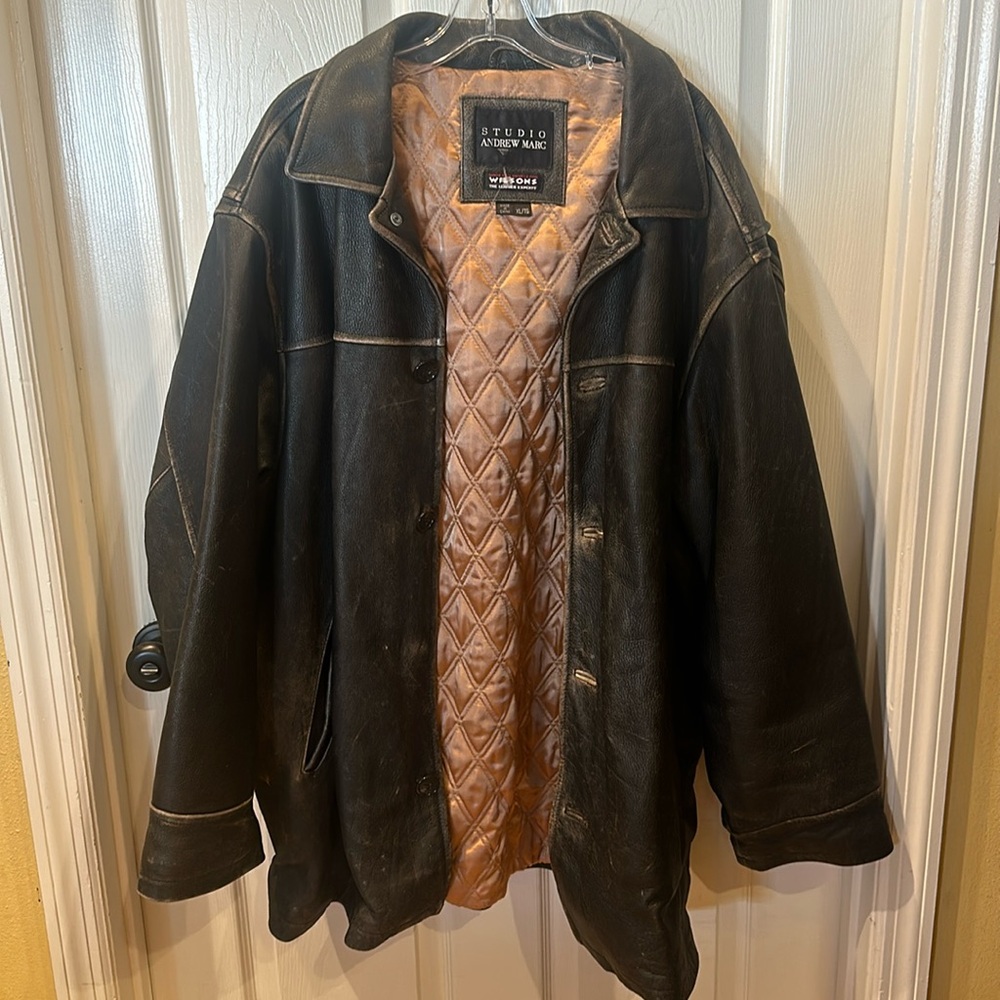Leather XL jacket.